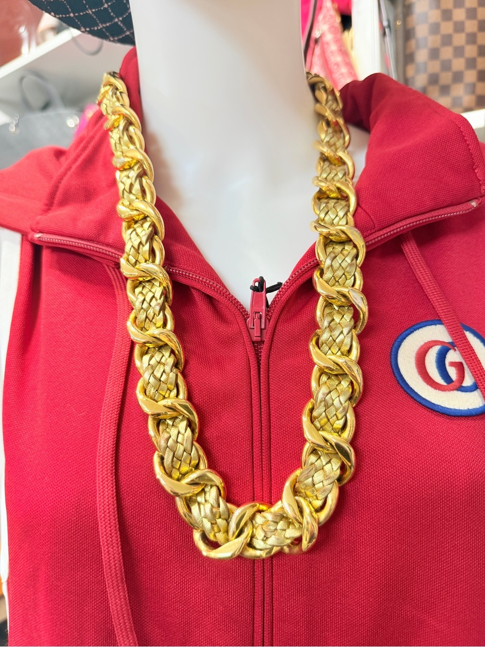 Chanel Vintage Gold-Tone Braided Link Women's Belt or Necklace